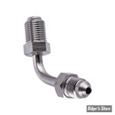 REPARTITEUR DE FREIN AVANT - SOFTAIL MILWAUKEE EIGHT 18UP AVEC ABS - M10 X 1.0 VERS AN3 - GOODRIDGE - INOX - MCHD-032C