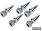 1/4-24 - ECROU PIKE NUT CHROME - COLONY - FILETAGE : 1/4"-24 - LES 5