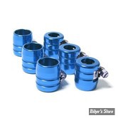 COLLIER POUR DURITE DE : 1/4" > 5/16" - GROOVED / RAINURE - 1/4" - BLEU - PAQUET DE 6