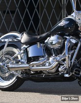- ECHAPPEMENT - TWO BROTHERS RACING - SOFTAIL M8 FLSB / FLHC - COMP-S 2/1 - ACIER INOX POLI  / EMBOUT : CARBONE - 005-4960199-PSG- 753193