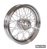 16 X 3.00 - ROUE ARRIERE 40 RAYONS - HD 00/07 - MID USA - CHROME AVEC RAYONS CHROME - TUBELESS