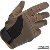 GANTS - BILTWELL - MOTO - COULEUR : MARRON / ORANGE