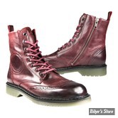 BOTTINES - JOHN DOE MOTORCYCLE - RIDING BOOTS SIXTY BUDAPEST - BORDEAUX - POINTURE 37