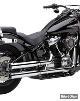 SILENCIEUX COBRA - SOFTAIL MILWAUKEE EIGHT 18UP - COBRA 3" RPT RACE PRO SLIP-ONS -FLHC/S / FLDE - CHROME - 6058