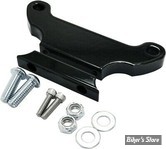 ECLATE A1 - PIECE N° 13 -  SUPPORT DE COMPTEUR AVEC GUIDON T-BAR - DYNA / SPORTSTER - POUR DIAMETRE DE 38MM / 1 1/2" - LA CHOPPERS - NOIR BRILLANT