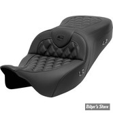 - SELLE CHAUFFANTE SADDLEMEN - ROADSOFA LS SEAT - Lattice Stitch - TOURING 08UP - NOIR CARBON FIBER / COUTURES : NOIR - 808-07B-206A0