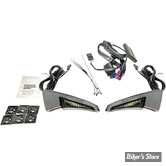 - FEUX DE TOUR PACK LATERAUX - FEUX DE TOUR PACK - 3 FONCTIONS - CUSTOM DYNAMICS - TOURING 14UP - Sequential Tour Pak Seat Back Rest LED Lights - CORPS : CHROME / CABOCHON  : FUME - CD-TPBR-14-SC