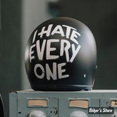 - CASQUE JET - DMD - RETRO - COULEUR :  I Hate Everyone - ECE 22.06 
