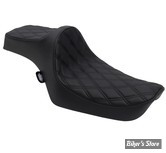 SELLE DRAG SPECIALTIES -  PREDATOR III SEAT - SPORTSTER 82/03 - NOIR - DOUBLE DIAMOND / COUTURES : NOIR - 0804-0732