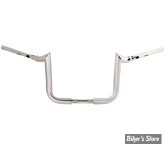 GUIDON 38mm SUR RISERS 25.40MM - HAUTEUR : 30.50CM / 12" - LA CHOPPERS - Grande Prime Ape Hanger - 38MM / 1"1/2 - FLHX 23UP - CHROME - LA-7376-12