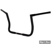 GUIDON 32MM SUR RISERS 25.40MM / GUIDON APEHANGER - HAUTEUR : 30.40CM / 12" - LA CHOPPERS - Twin Peaks Handlebar - TOURING FLHT/FLHX 96/23 - NOIR BRILLANT - LA-7361-12BW