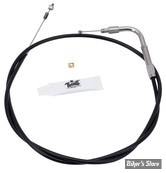 CABLE DE RETOUR POUR BIGTWIN & SPORTSTER 96UP - LONGUEUR : 99 CM - OEM 00000-00 - BARNETT - FINITION : NOIR