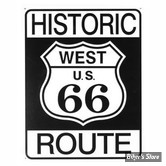 PLAQUE MURALE - ROUTE 66 - HISTORIC WEST US 66 ROUTE - DSP-1036 - DIMENSION : 40.64 CM X 31.75 CM
