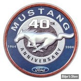 PLAQUE MURALE - MUSTANG - 40TH ANNIVERSAIRE - # 30.48 CM