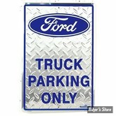 PLAQUE METALLIQUE - FORD TRUCK - DIMENSION : 45.70 CM X 30.50 CM