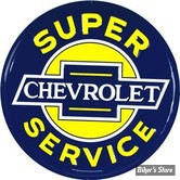 PLAQUE MURALE - CHEVY SUPER SERVICE- # 61 CM