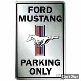 PLAQUE METALLIQUE - FORD MUSTANG - DIMENSION : 45.70 CM X 30.50 CM