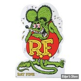 PLAQUE METALLIQUE - RAT FINK - CUT OUT - DIMENSION : 86.36 CM X 58.40 CM