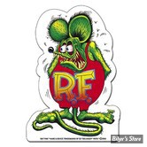 PLAQUE METALLIQUE - RAT FINK - CUT OUT - DIMENSION : 45.70 CM X 30.48 CM