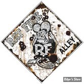 PLAQUE METALLIQUE - RAT FINK - DIMENSION : 35.56 CM X 38.10 CM