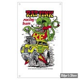 PLAQUE METALLIQUE - RAT FINK - GXP-RFM-9 - DIMENSION : 35.56 CM X 20.32 CM