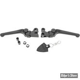 ECLATE L - PIECE N° 06 / 08 - KIT LEVIERS SPORTSTER 14/22 - OEM 41700008 / 41700004 / 36700011 / 36700012 - PSR - REGLABLES - ANTHEM - PAIRE - NOIR