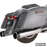 SILENCIEUX S&S - MK45 4 1/2" PERFORMANCE MUFFLERS ECE - TOURING 17UP - CHROME - EMBOUTS THRUSTER CHROME / NOIR - 550-0860