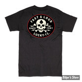 TEE-SHIRT - LUCKY 13 - FAST AND LOUD - NOIR