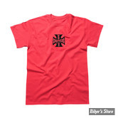 TEE-SHIRT MANCHES COURTES - WCC - OG LOGO ATX - COULEUR : ROUGE / NOIR 