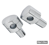 RISERS ZODIAC - FUSION OVAL CONIQUE - LISSE - HAUTEUR : 4" (10CM) - CHROME