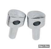 RISERS ZODIAC - FUSION OVAL CONIQUE - CROSS BLADE - HAUTEUR : 5" (12.5CM) - CHROME