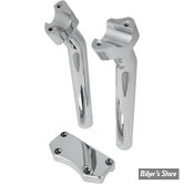 - RISERS DRAG SPECIALTIES - KIT DE PONTET DE GUIDON  - BUFFALO - 25.40 MM / 1" - PULLBACK  - HAUTEUR :240 MM / 9" 1/2 - CHROME