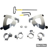 TETE DE FOURCHE - MEMPHIS SHADES - GAUNTLET FAIRING - SPORTSTER 1200C 2001/2020 : KIT DE MONTAGE - POLI - MEK2006
