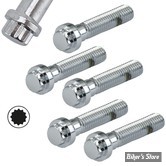 VIS TETE ALLEN / BTR - 1/2-13 X 57.00MM / 2" 1/4 - 12 POINTS - CHROME - LE PAQUET 5 PIECES---NEUF - NI REPRIS - NI ECHANGE ---
