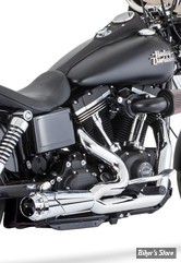 - ECHAPPEMENT FREEDOM PERFORMANCE - SHORTY - 2EN1 - DYNA 91/05 - AMERICAN OUTLAW - CHROME / CHROME - HD01085