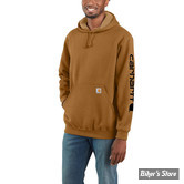 - SWEAT SHIRT A CAPUCHE - CARHARTT - SLEEVE - COULEUR : MARRON / BROWN 