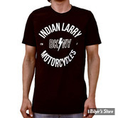  - TEE-SHIRT MANCHES COURTES -  INDIAN LARRY - BK/NY t-shirt - COULEUR : NOIR - TAILLE : M