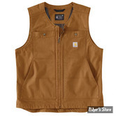 GILET SANS MANCHE - CARHARTT - Montana Duck vest - MARRON 