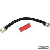 CABLE DE BATTERIE - LONGUEUR :  7" / 178MM - DRAG SPECIALTIES - NOIR - E25-0091B-7