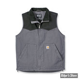 GILET SANS MANCHE - CARHARTT - Montana Duck vest - SHADOW / BLACK - TAILLE L