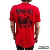  - TEE-SHIRT MANCHES COURTES -  INDIAN LARRY - Street Racer t-shirt - COULEUR : ROUGE - TAILLE : L