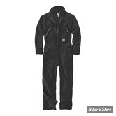 COMBINAISON - CARHARTT - WASHED DUCK INSULATED OVERALL - NOIR - TAILLE S