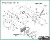  ECLATE G - PIECE N° 00 - ECLATE DES PIECES D'ETRIER DE FREIN ARRIERE FIN 1987 / 1999