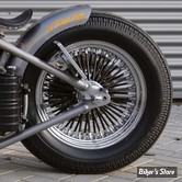 16 X 3.50 - ROUE ARRIÈRE 50 RAYONS - FAT DADDY - TOURING 02/07 / SPORTSTER 05/07 - Right Wright Wheels Fat Daddy -  MOYEU : CHROME / JANTE : CHROME / RAYONS : NOIR