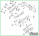  ECLATE K - PIECE N° 00 - ECLATE DES PIECES DE CLIGNOTANTS ARRIERE - FL 1963/1985