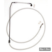 DURITE DE FREIN AVANT (PARTIE HAUTE) - LONGUEUR : 163.80 cm / 64 1/2" / +2"- OEM 1912040 / 1912487 - INDIAN 15UP - MAGNUM - XR STAINLESS DOT BRAKE LINE - STERLING CHROMITE II - AS37589
