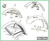  ECLATE O - PIECE N° 00 - ECLATE DES PIECES DE GARDE BOUE AVANT - SPORTSTER 1952/1972