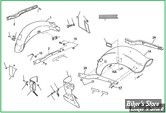  ECLATE O - PIECE N° 00 - ECLATE DES PIECES DE GARDE BOUE ARRIERE - BIGTWIN FX 1971/1984 / FXWG 1980/1986