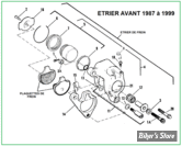  ECLATE G - PIECE N° 00 - ECLATE DES PIECES D'ETRIER DE FREIN AVANT FIN 1987 / 1999