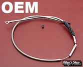 CABLE D'EMBRAYAGE POUR BIGTWIN 87/06 - LONGUEUR : 156.80 CM - OEM  38600-89 / A / 38667-00 - BARNETT - INOX - 102-30-10005